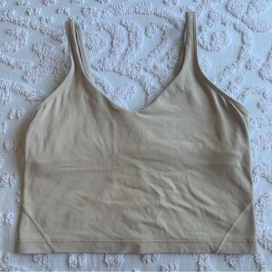 Women’s 6 LULULEMON Align Cropped Tank Cafe Au Lait